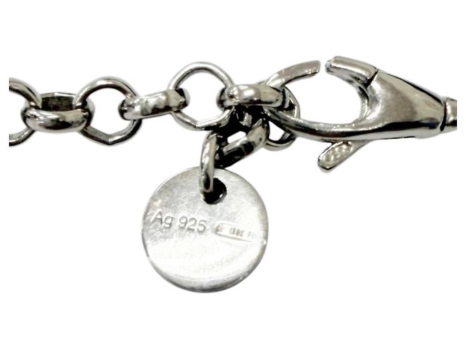 GUCCI 455535 AG925 Collana a catena Arabesque con Interlocking G Argento - vista 7