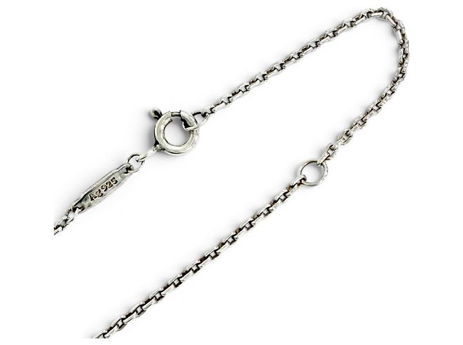 Tiffany & Co Collana con pendente a maglie Tiffany HardWear in perle d'acqua dolce Argento Bianco - vista 8