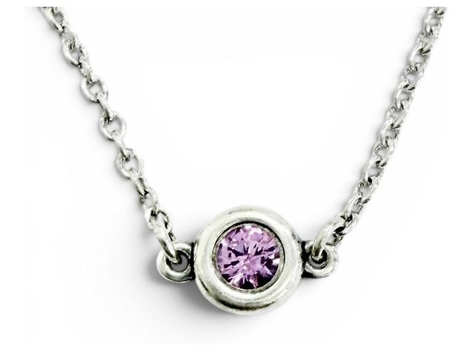 Bracciale Tiffany & Co. Elsa Peretti By the Yard 1P Zaffiro Rosa Argento - vista 2