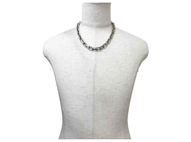Louis Vuitton 2020 Collier Chain Monogram Necklace Argento - vista 3
