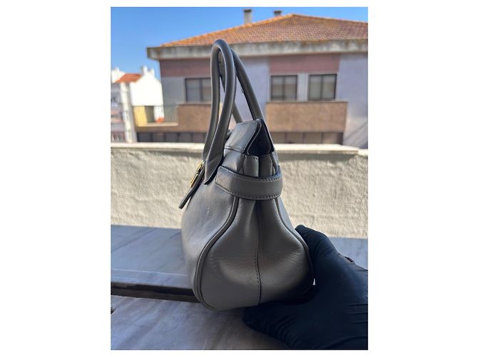 Borsa a mano Gucci in pelle beige - vista 4