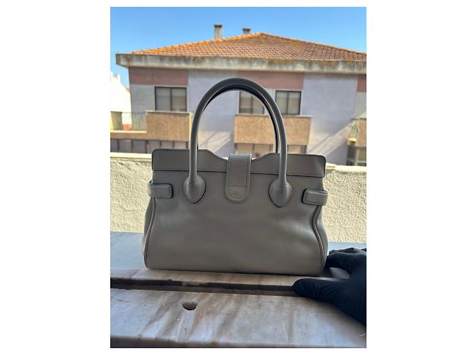 Borsa a mano Gucci in pelle beige - vista 6