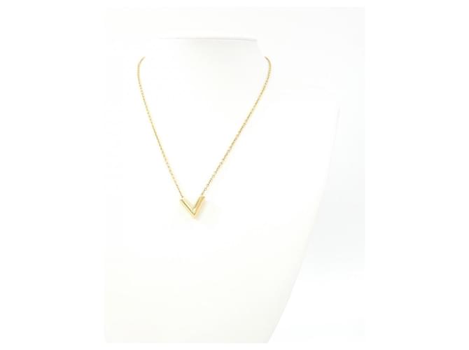 Collana Essential V Louis Vuitton D'oro - vista 5