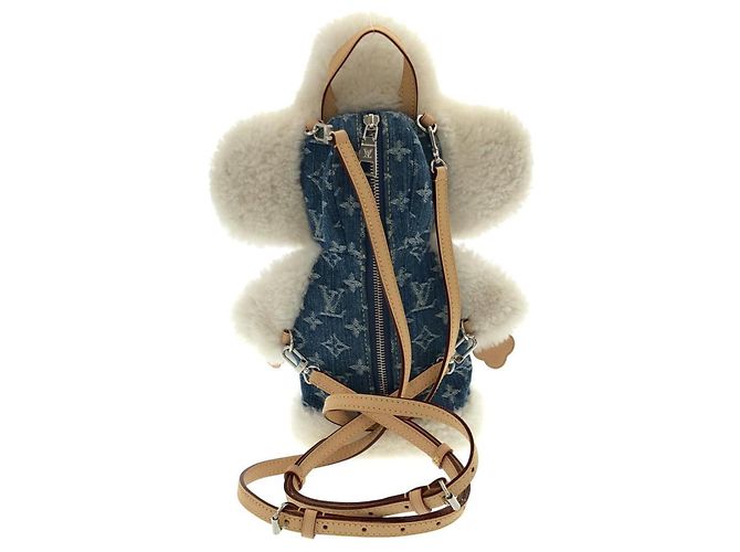 Zaino Louis Vuitton Monogram Denim Vivienne Blu - vista 2