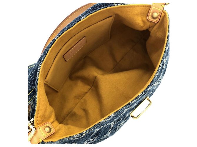 Borsa a tracolla Louis Vuitton Monogram Denim Mini Pleaty Blu - vista 8