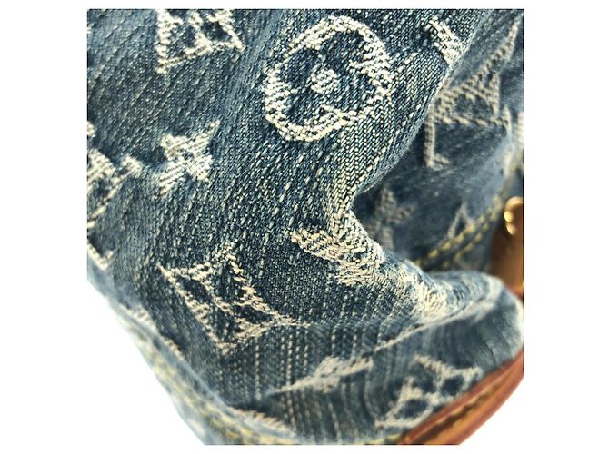 Borsa Louis Vuitton Monogram Denim Neo Cabby MM Blu - vista 3
