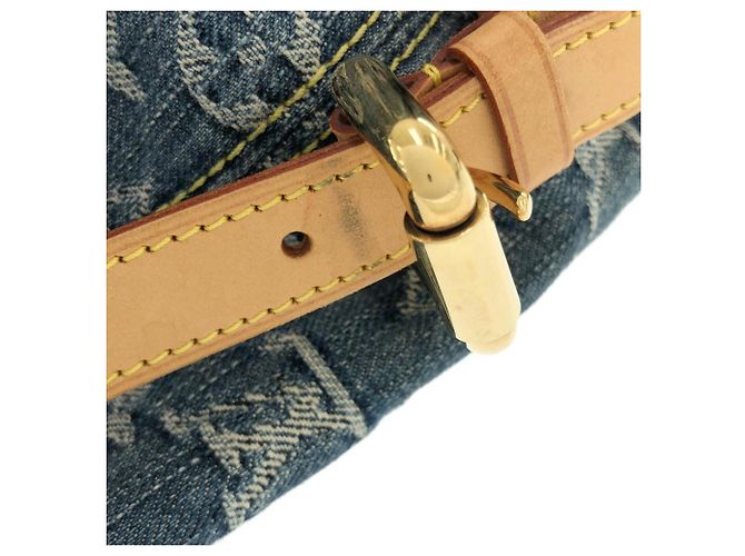 Borsa Louis Vuitton Monogram Denim Neo Cabby MM Blu - vista 5