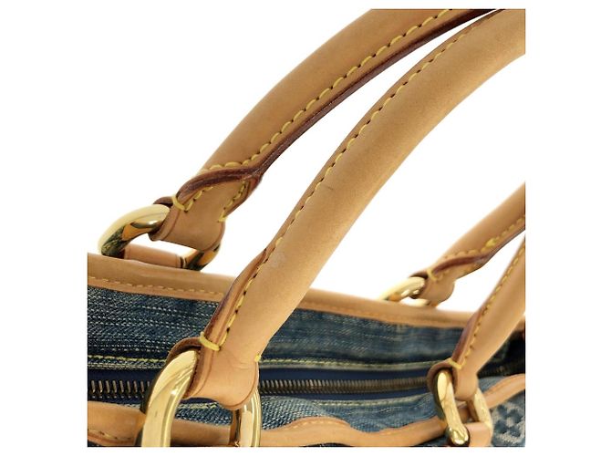 Borsa Louis Vuitton Monogram Denim Neo Cabby MM Blu - vista 7