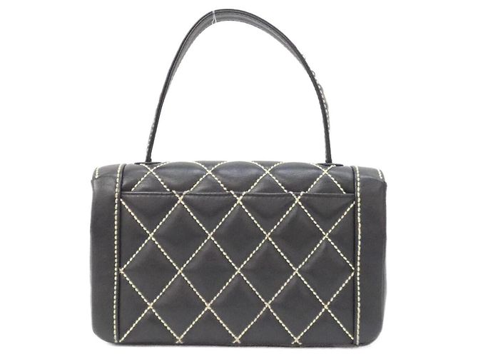 Borsa Chanel Wild Stitch Line 27569 Nero - vista 2