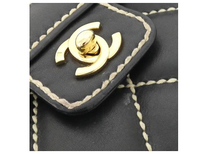 Borsa Chanel Wild Stitch Line 27569 Nero - vista 6