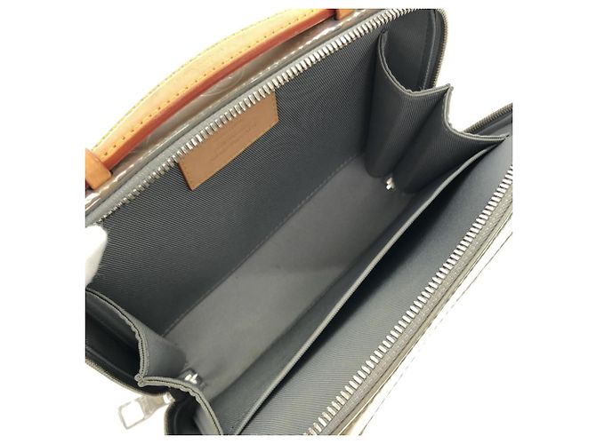 Borsa a tracolla Louis Vuitton Monogram Mirror Handle Soft Trunk Argento - vista 7