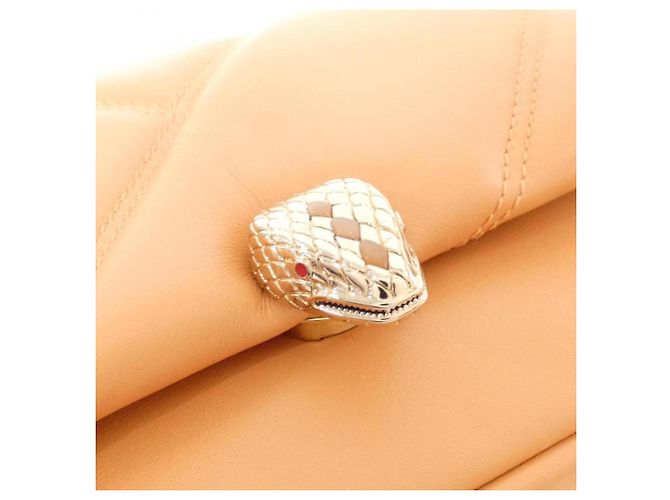 Bulgari Borsa Bvlgari Serpenti Cabochon Arancione - vista 5