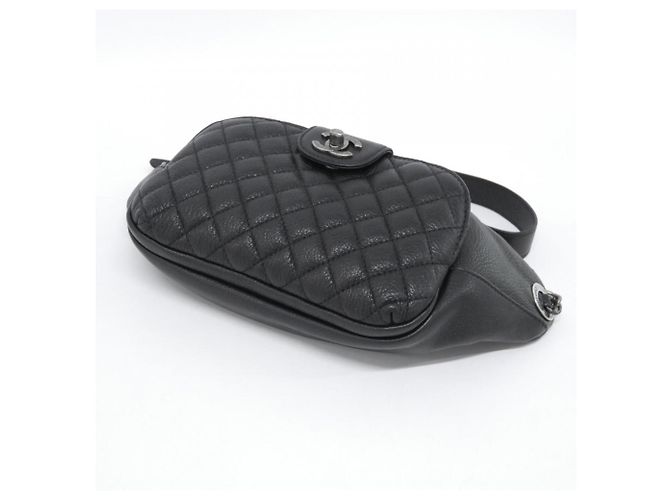 Marsupio Chanel in pelle di vitello nera Nero - vista 3