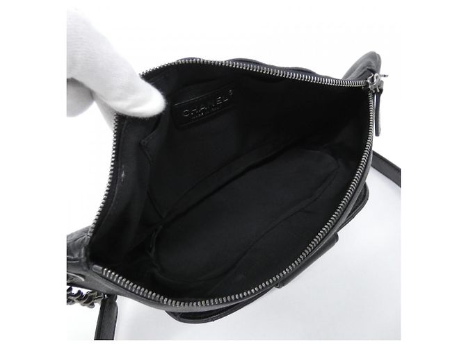 Marsupio Chanel in pelle di vitello nera Nero - vista 6