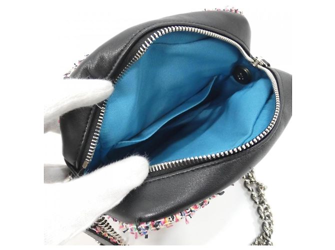 Chanel Schultertasche Schwarz und Mehrfarbig Mehrfarben - Ansicht 9