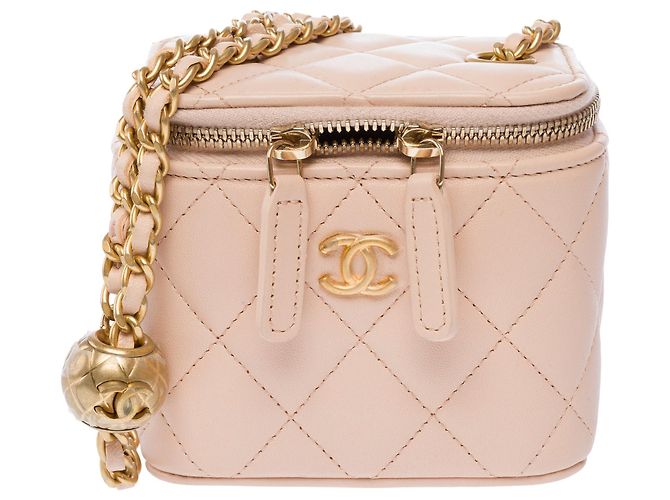 Borsa CHANEL Vanity in Pelle Rosa - 103784 - vista 3