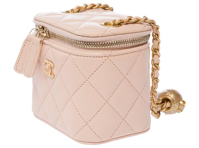 Borsa CHANEL Vanity in Pelle Rosa - 103784 - vista 5