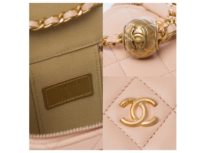 Borsa CHANEL Vanity in Pelle Rosa - 103784 - vista 7
