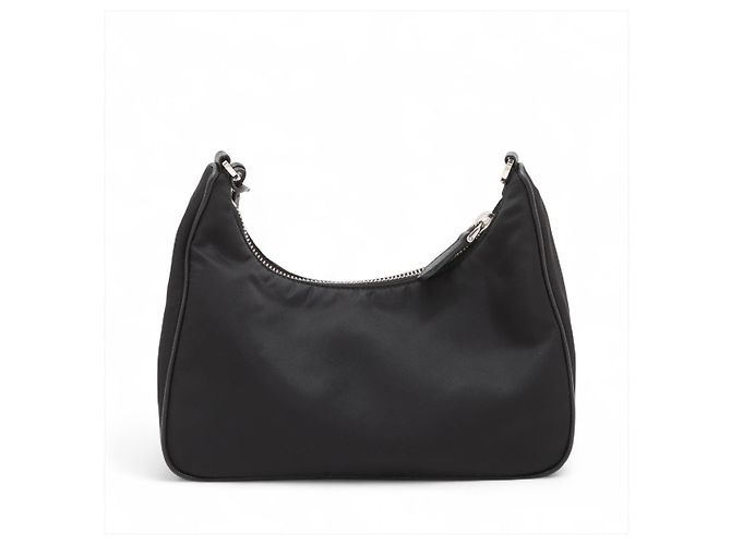 Prada Borsa a tracolla Re-Edition 2005 in nylon Econyl Black Nero - vista 5