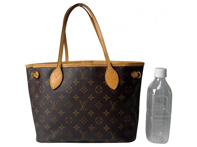Borsa Tote Louis Vuitton Neverfull PM Marrone - vista 11