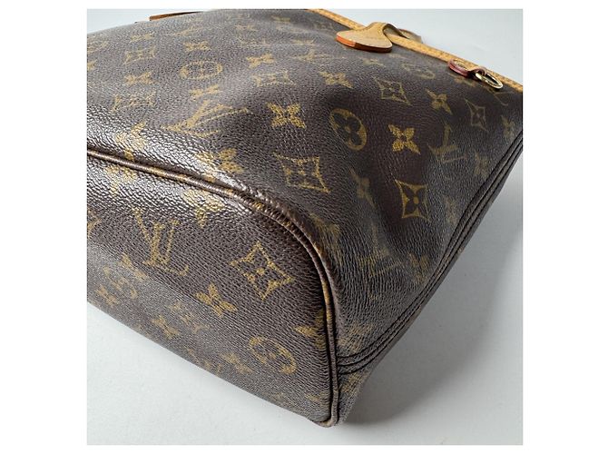 Borsa Tote Louis Vuitton Neverfull PM Marrone - vista 13