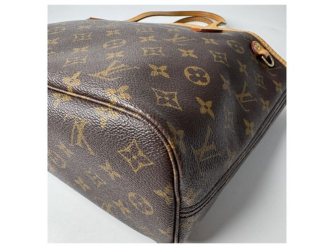 Borsa Tote Louis Vuitton Neverfull PM Marrone - vista 15