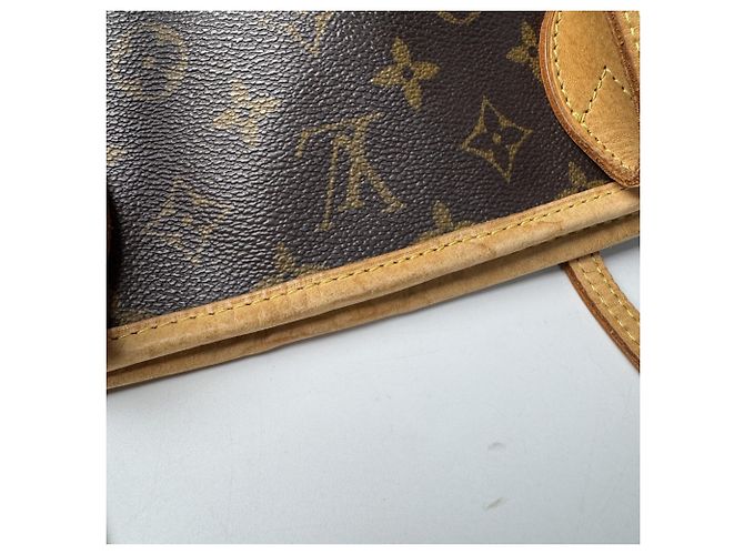 Borsa Tote Louis Vuitton Neverfull PM Marrone - vista 17