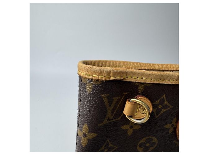 Borsa Tote Louis Vuitton Neverfull PM Marrone - vista 18