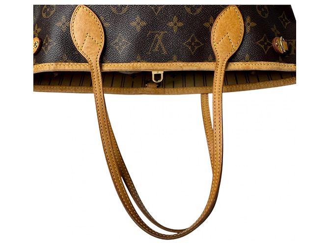 Borsa Tote Louis Vuitton Neverfull PM Marrone - vista 6
