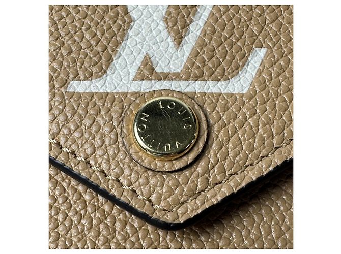 Louis Vuitton Monogram Empreinte Portefeuille Victorine Beige Cammello - vista 12