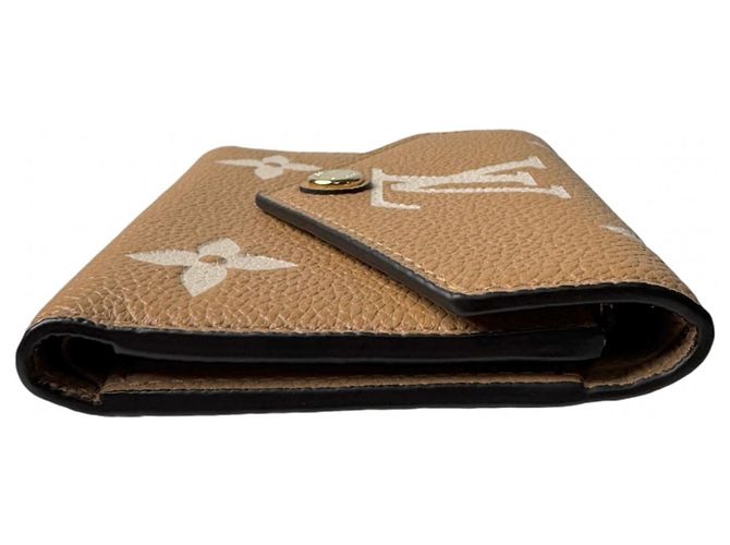 Louis Vuitton Monogram Empreinte Portefeuille Victorine Beige Cammello - vista 4