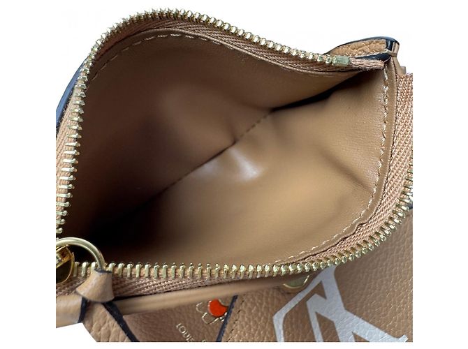 Louis Vuitton Monogram Empreinte Portefeuille Victorine Beige Cammello - vista 7