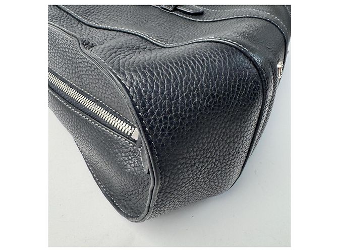 Borsa in pelle Loewe Senda Large Nero - vista 11
