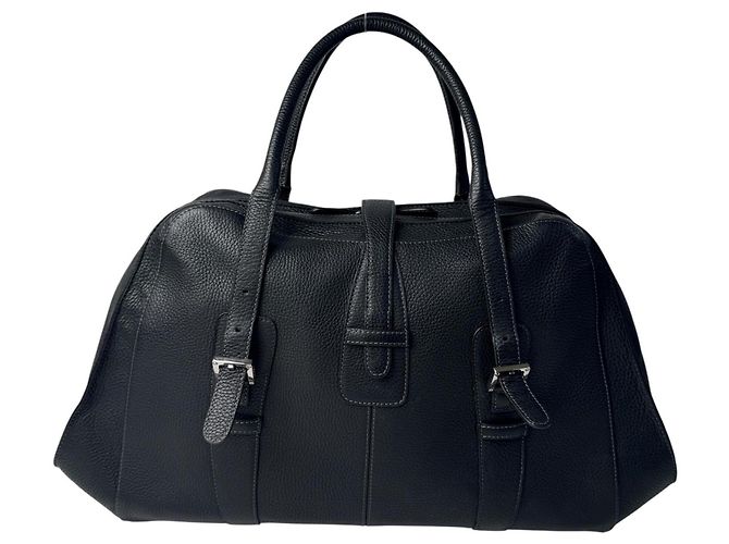 Borsa in pelle Loewe Senda Large Nero - vista 2