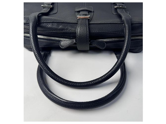Borsa in pelle Loewe Senda Large Nero - vista 6