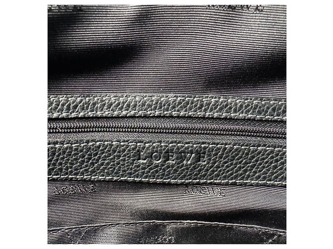 Borsa in pelle Loewe Senda Large Nero - vista 8
