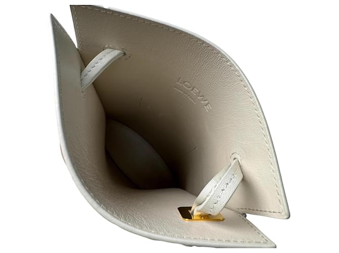 Borsa a Spalla Loewe Dice Pocket Bianco - vista 8