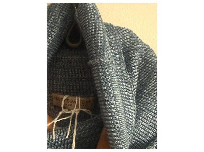 Bottega Veneta Rollkragenpullover aus blauer Wolle - Ansicht 3