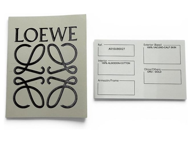 Borsa a mano Loewe Puzzle Mini 2-Way in pelle Beige - vista 13