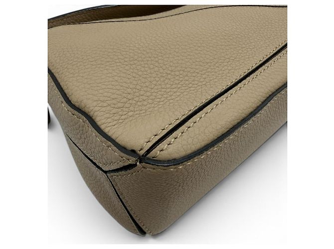 Borsa a mano Loewe Puzzle Mini 2-Way in pelle Beige - vista 8
