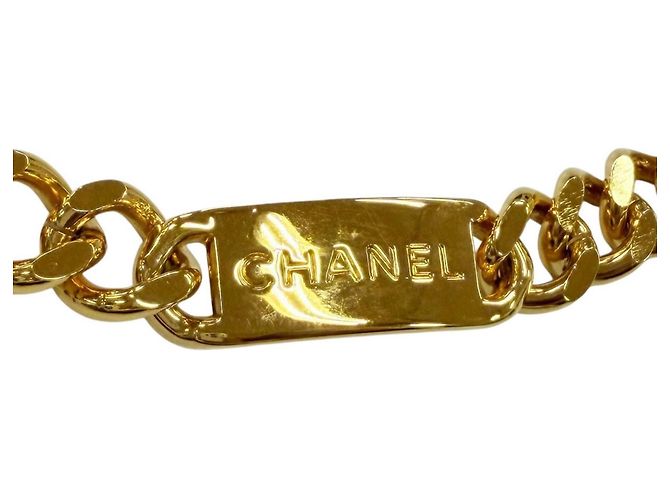 Chanel Vintage 96A Metallkettengürtel Golden - Ansicht 5