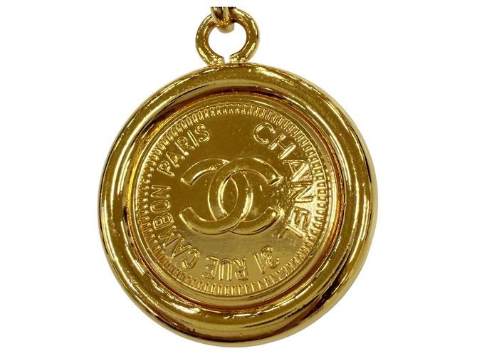 Chanel Vintage 96A Metallkettengürtel Golden - Ansicht 6