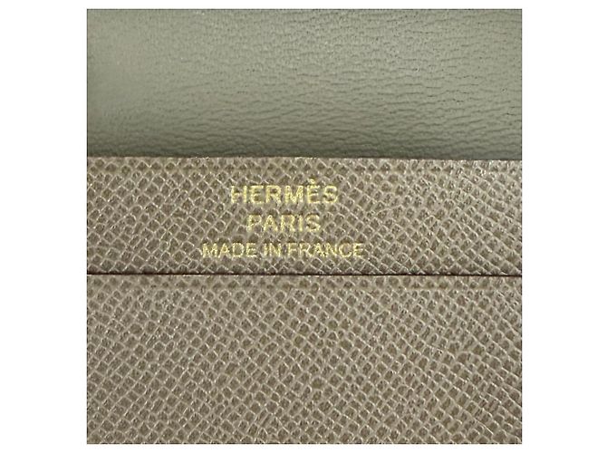 Hermès Tarjetero Mini Business Hermes Bearn Gris pardo - vista 9