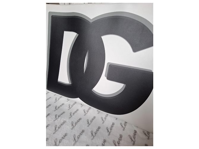 Dolce & Gabbana Borsa Tote DG Daily in Pelle Nero Bianco Grigio - vista 3