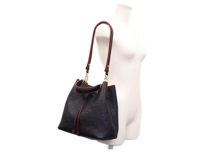 Néonoé Borsa a tracolla Louis Vuitton Empreinte Marine Rouge Neo Noe MM Blu navy - vista 15
