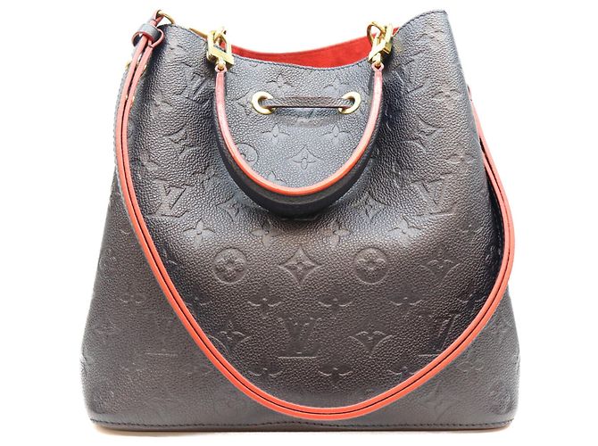 Néonoé Borsa a tracolla Louis Vuitton Empreinte Marine Rouge Neo Noe MM Blu navy - vista 3