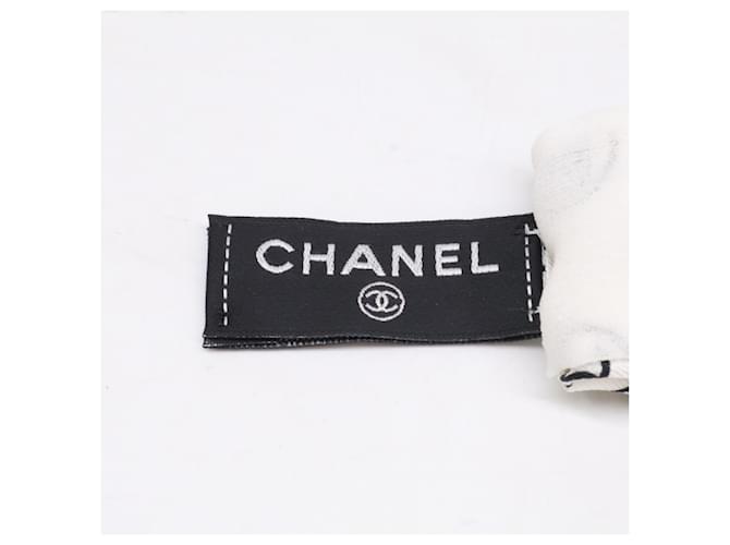 Foulard per capelli in seta CHANEL Coco Mark Bianco - vista 8