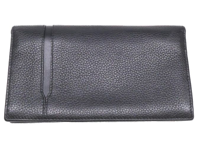 Bulgari Bvlgari Black Leather Long Wallet - view 6
