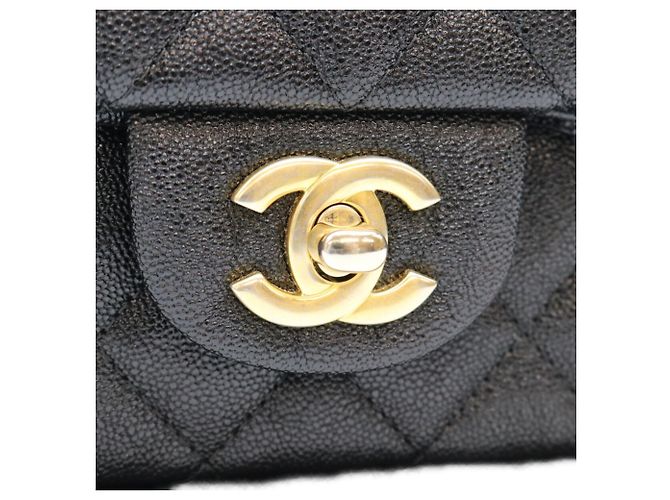 Chanel AS2431 Caviar Top Handle Mini Matelassé 20 Shoulder Bag Nero - vista 6