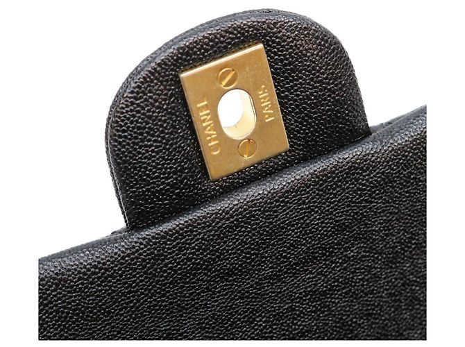 Chanel AS2431 Caviar Top Handle Mini Matelassé 20 Shoulder Bag Nero - vista 9